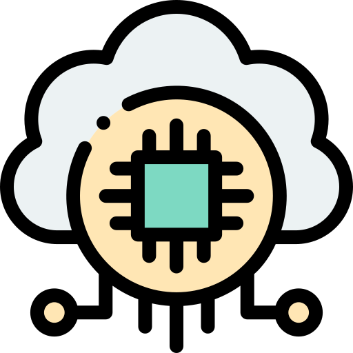 Cloud Detailed Rounded Lineal color icon