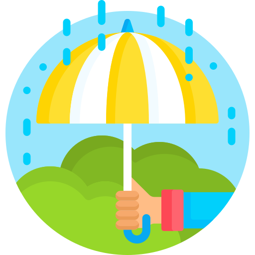雨が降っている Detailed Flat Circular Flat icon