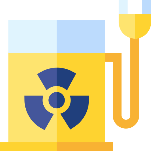 Nuclear power Basic Straight Flat icon