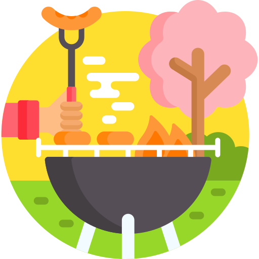 Barbecue Detailed Flat Circular Flat icon