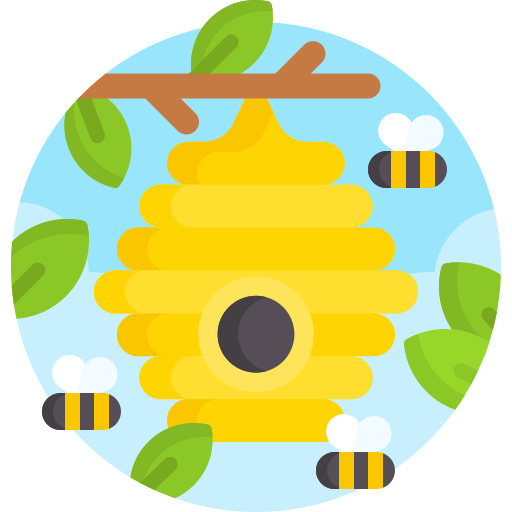 蜂の巣 Detailed Flat Circular Flat icon