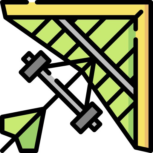 Hang gliding Special Lineal color icon