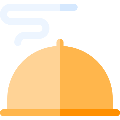 bandeja de comida Basic Rounded Flat icono