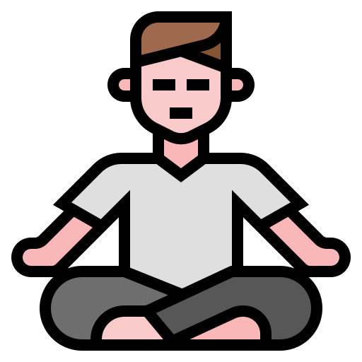 Meditate Generic Outline Color icon