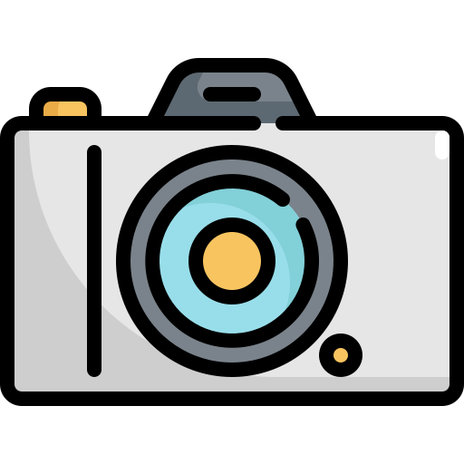 카메라 Generic Outline Color icon