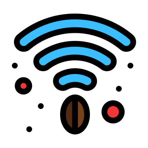 wi-fi Flatart Icons Lineal Color ikona