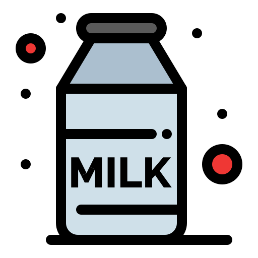milch Flatart Icons Lineal Color icon
