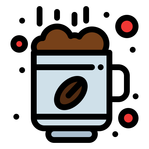 커피 Flatart Icons Lineal Color icon