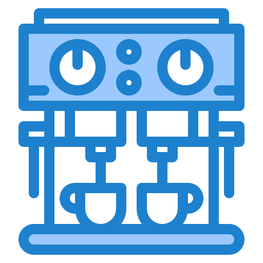 Coffee machine Generic Blue icon