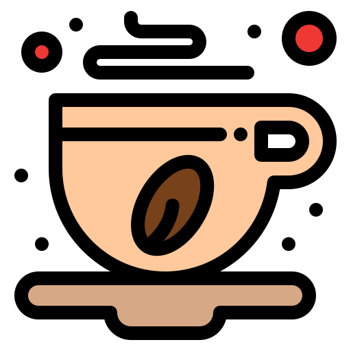 tazza di caffè Flatart Icons Lineal Color icona