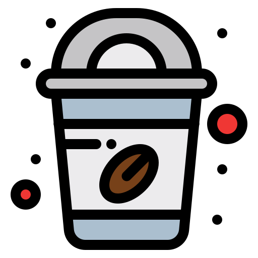 커피 Flatart Icons Lineal Color icon