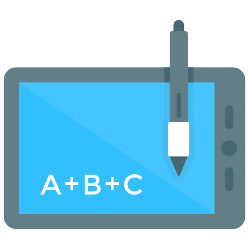 grafisch tablet Generic Flat Gradient icoon