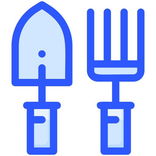 strumenti da giardinaggio Generic Blue icona
