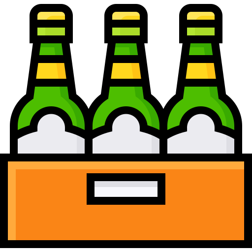Alcoholic drink Generic Outline Color icon