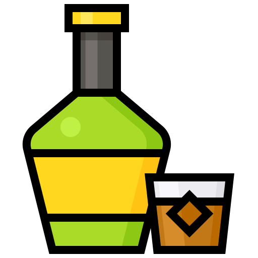 bebida alcoholica Generic Outline Color icono