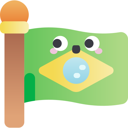 Brazil Kawaii Star Gradient icon