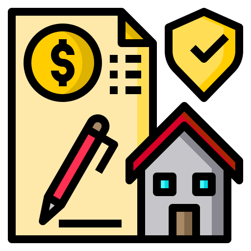 House insurance Catkuro Lineal Color icon