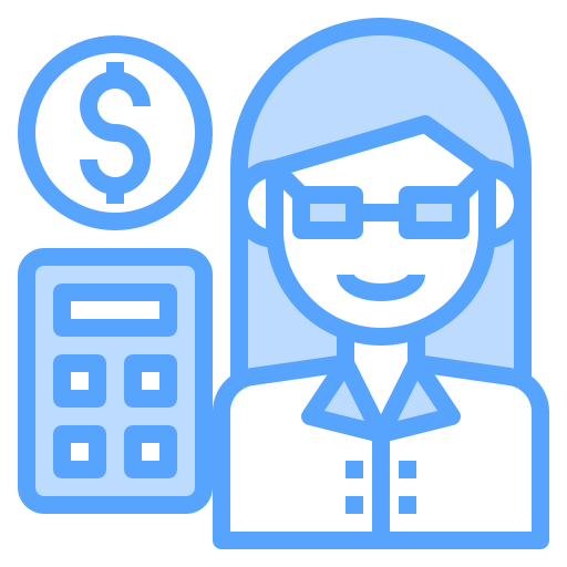 accountant Catkuro Blue icoon