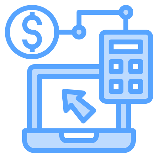 Online payment Catkuro Blue icon