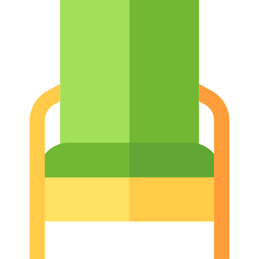 Armchair Basic Straight Flat icon