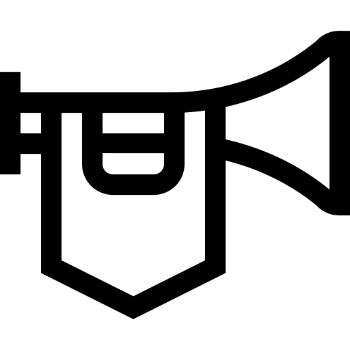 trompete Basic Straight Lineal Ícone