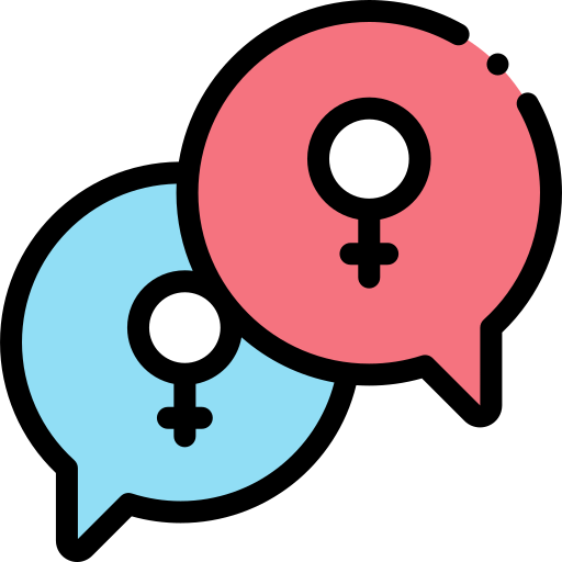 Feminism Detailed Rounded Lineal color icon
