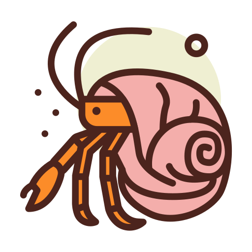 crustáceo Darius Dan Lineal Color icono