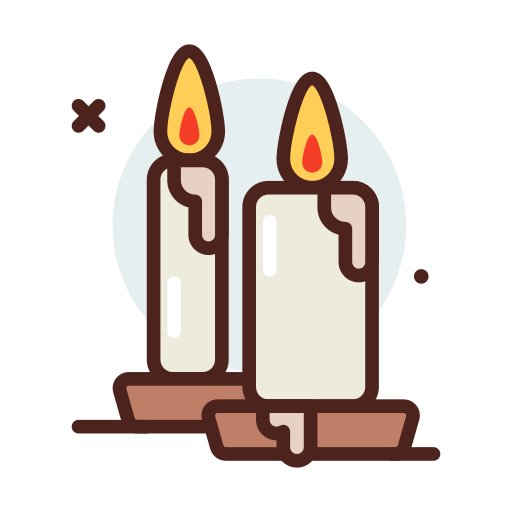 Candles Darius Dan Lineal Color icon