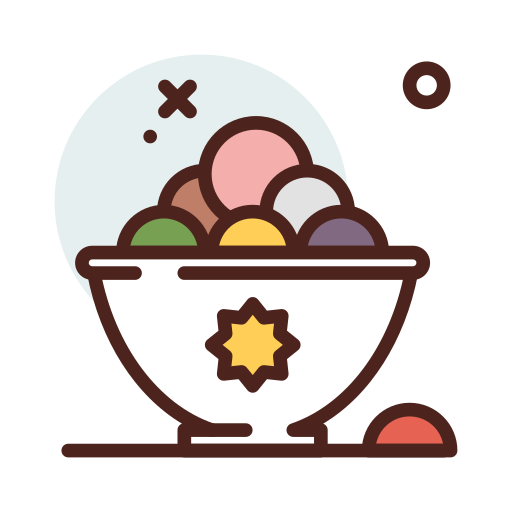 食べ物 Darius Dan Lineal Color icon