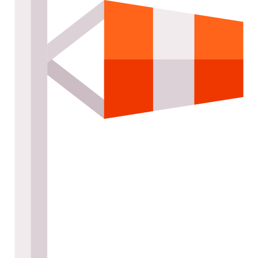 Wind socket Basic Straight Flat icon