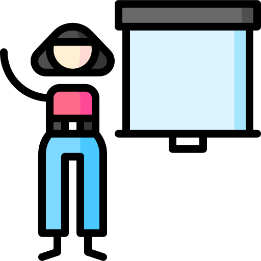 ekran projekcyjny Puppet Characters Lineal Color ikona