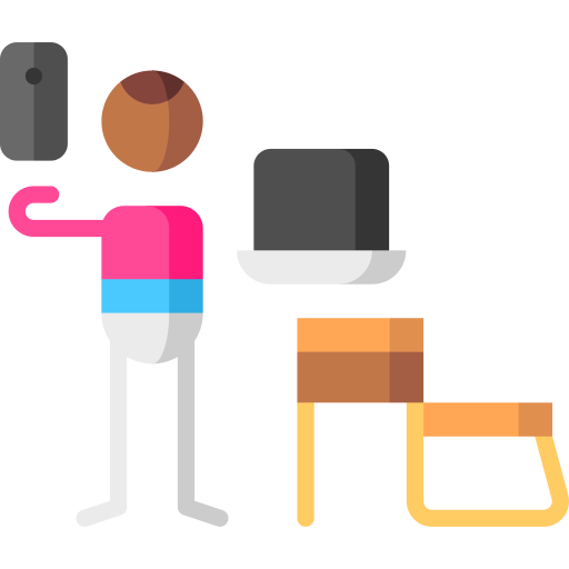smartphone Puppet Characters Flat icon