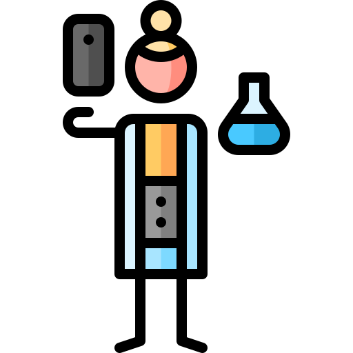 laboratoire Puppet Characters Lineal Color Icône