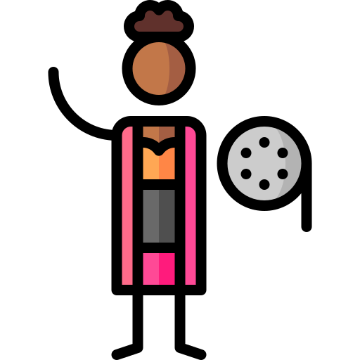 video Puppet Characters Lineal Color icon