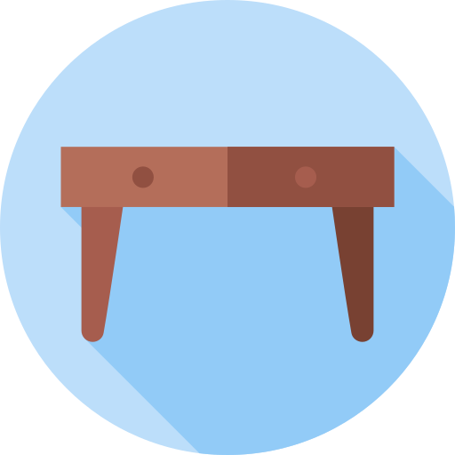 テーブル Flat Circular Flat icon
