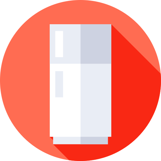 Refrigerator Flat Circular Flat icon