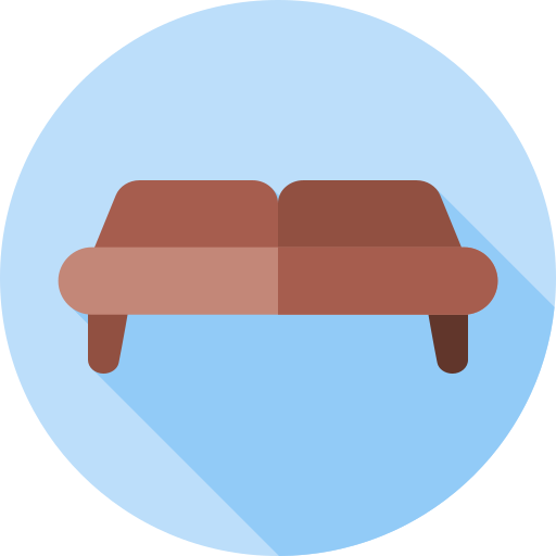 Sofa Flat Circular Flat icon