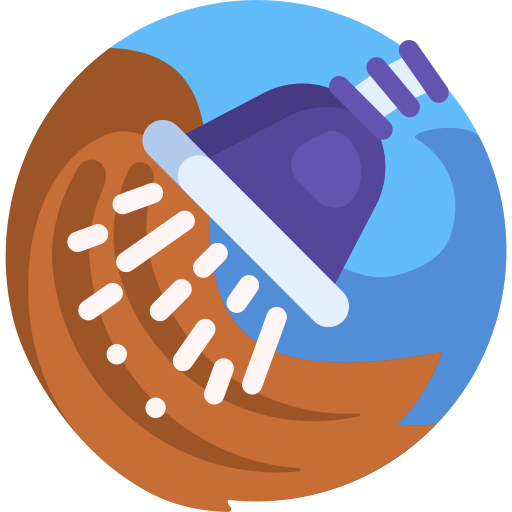 Hair washing Detailed Flat Circular Flat icon