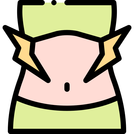 Stomach Detailed Rounded Lineal color icon