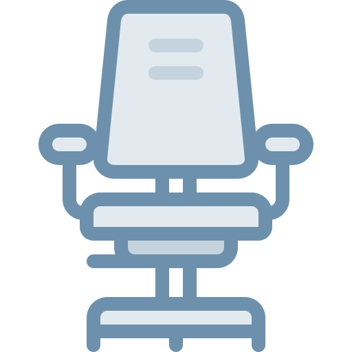 silla de oficina Detailed color Lineal color icono