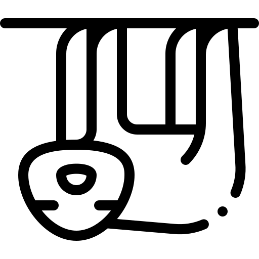 lenistwo Detailed Rounded Lineal ikona