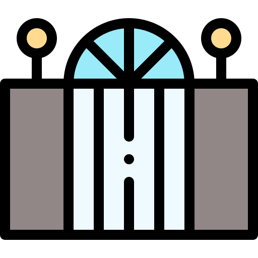 ゲート Detailed Rounded Lineal color icon