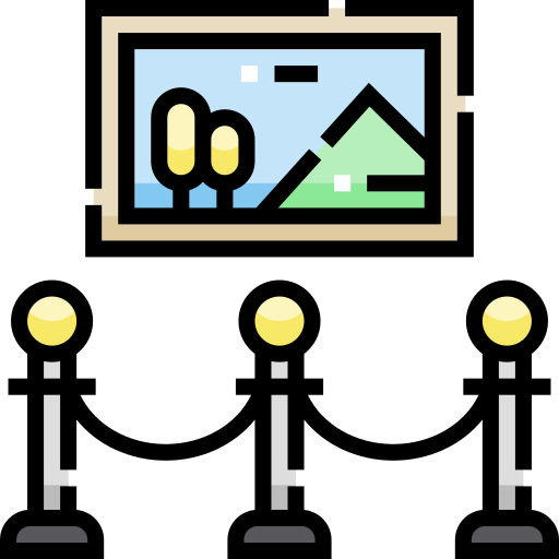 미술 Detailed Straight Lineal color icon