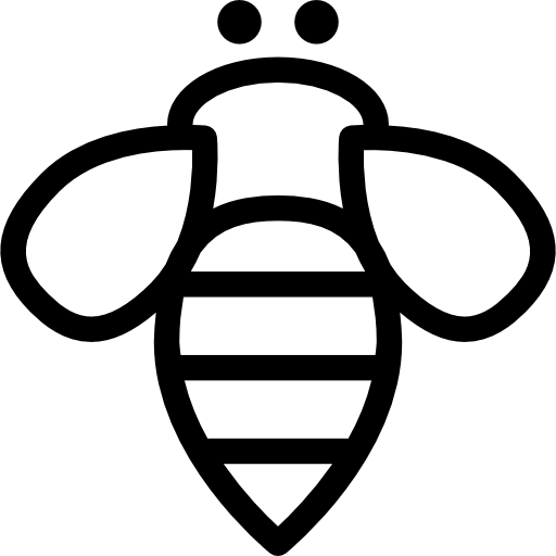zarys owadów pszczół  ikona