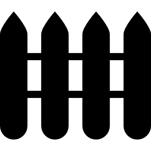 silhouette der vier zäune  icon