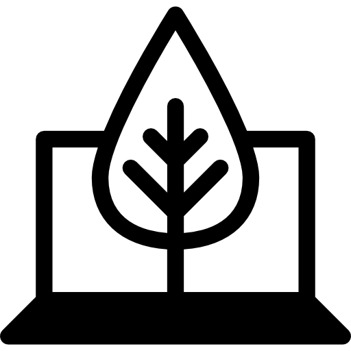 umweltschonender laptop  icon