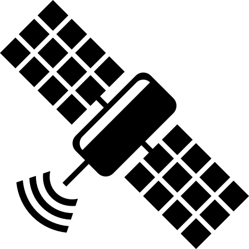 stazione satellitare spaziale  icona