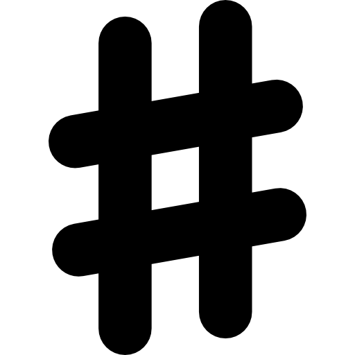 símbolo de número  icono
