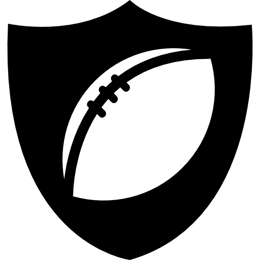 insignia de pelota de rugby  icono