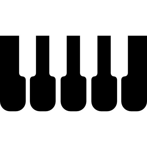 piano- of synthesizertoetsen  icoon